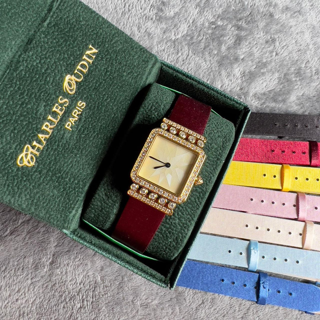 Charles oudin watch with 7 extra straps