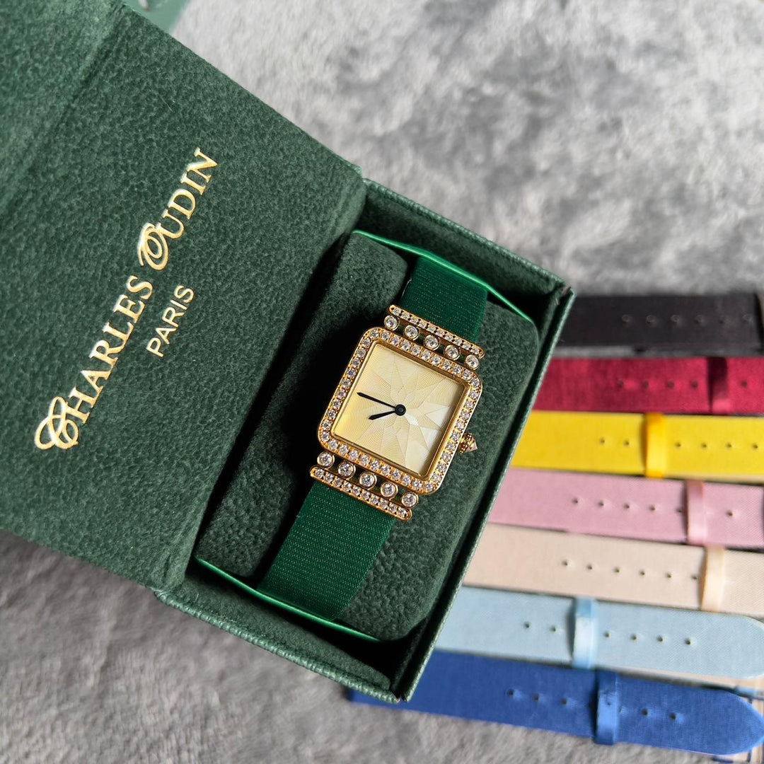 Charles oudin watch with 7 extra straps