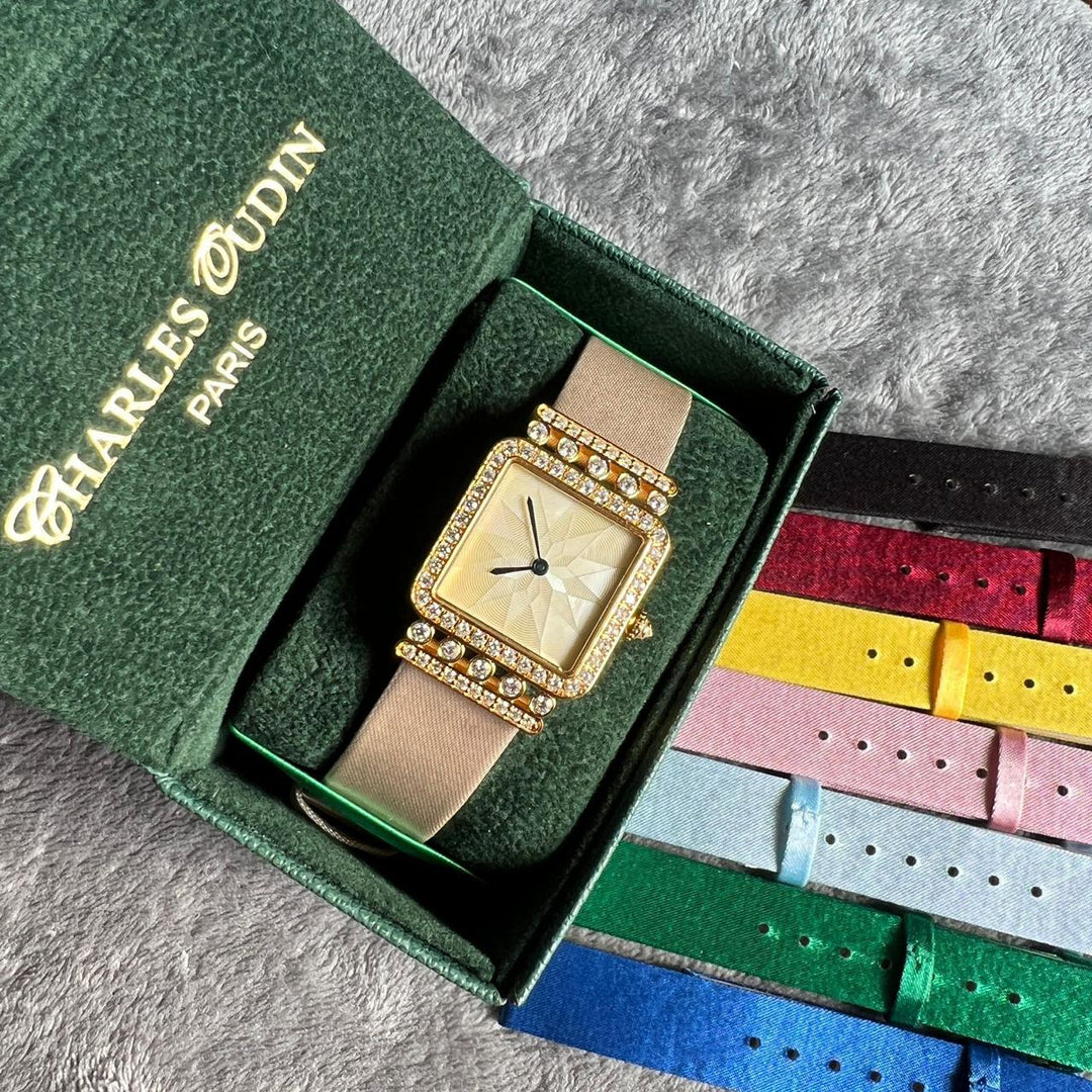 Charles oudin watch with 7 extra straps