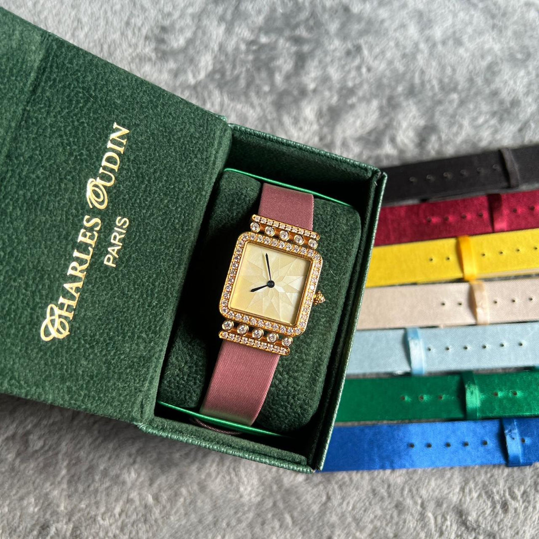 Charles oudin watch with 7 extra straps